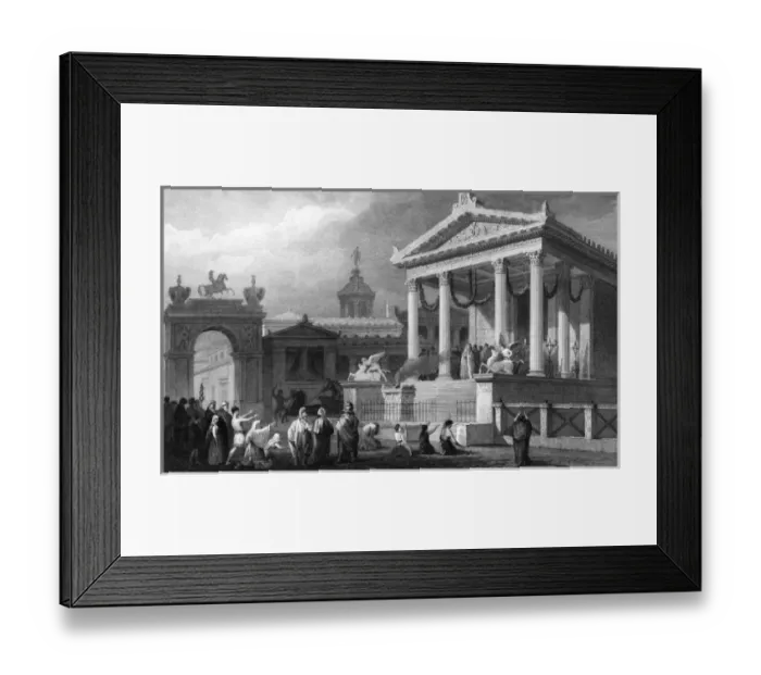 Framed Print : Pompeii reconstruction Framed Print : Pompeii reconstruction