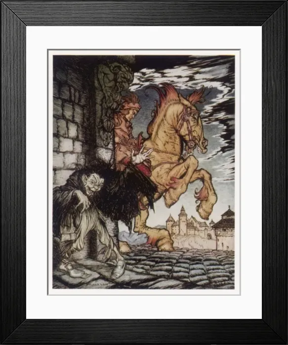 Framed Print : Poe / Tales / Metzengerstein Framed Print : Poe / Tales / Metzengerstein