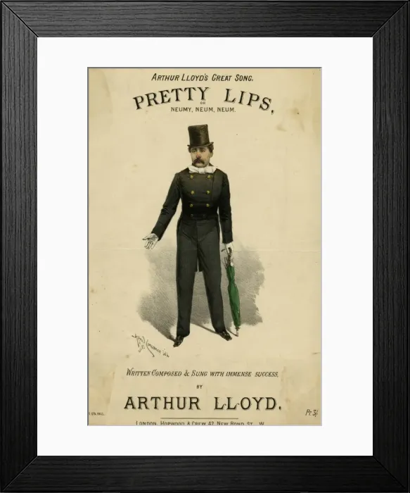 Framed Print : Arthur Lloyd / Pretty Lips Framed Print : Arthur Lloyd / Pretty Lips