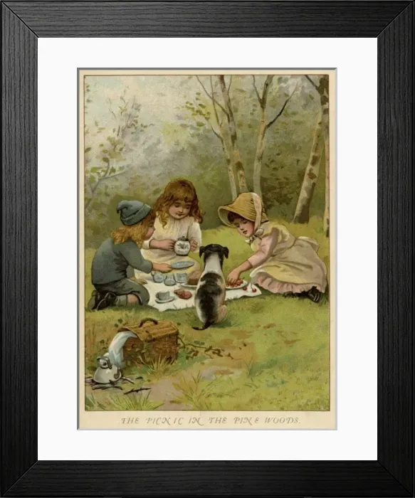 Framed Print : Childrens Picnics