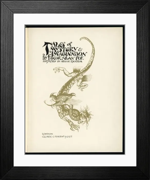 Framed Print : Poe / Mystery & Imagin Framed Print : Poe / Mystery & Imagin