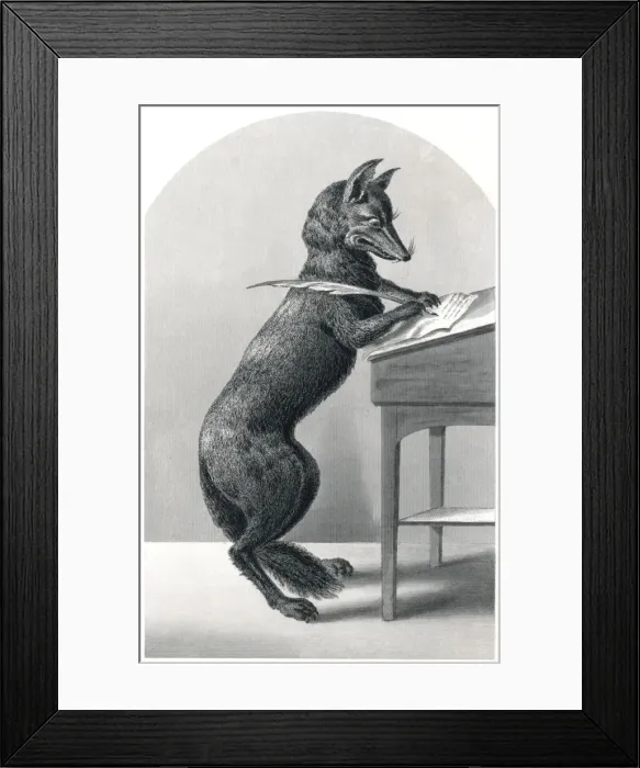 Framed Print : Mr Fox the Lawyer Framed Print : Mr Fox the Lawyer