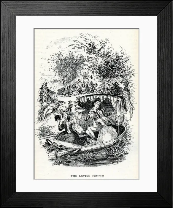 Framed Print : The loving couple being chaperoned Framed Print : The loving couple being chaperoned