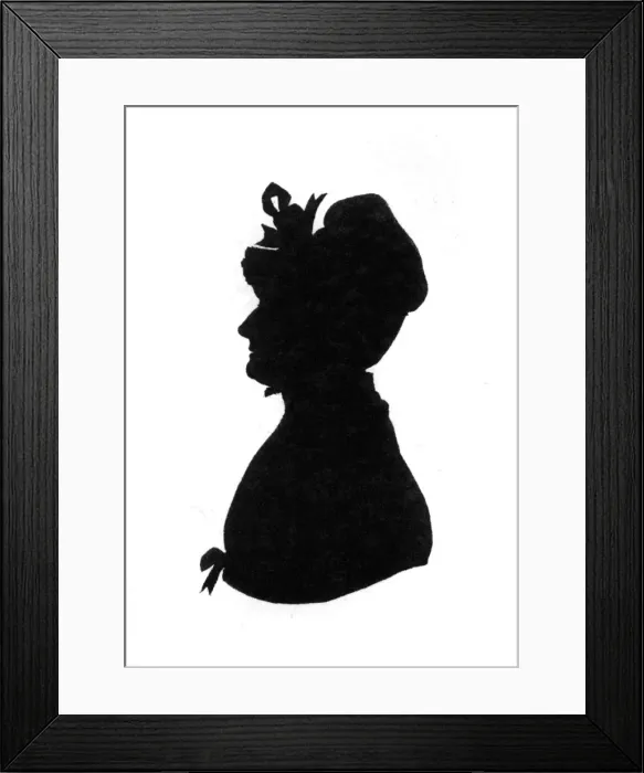 Framed Print : Joanna Baillie Silhouette Framed Print : Joanna Baillie Silhouette