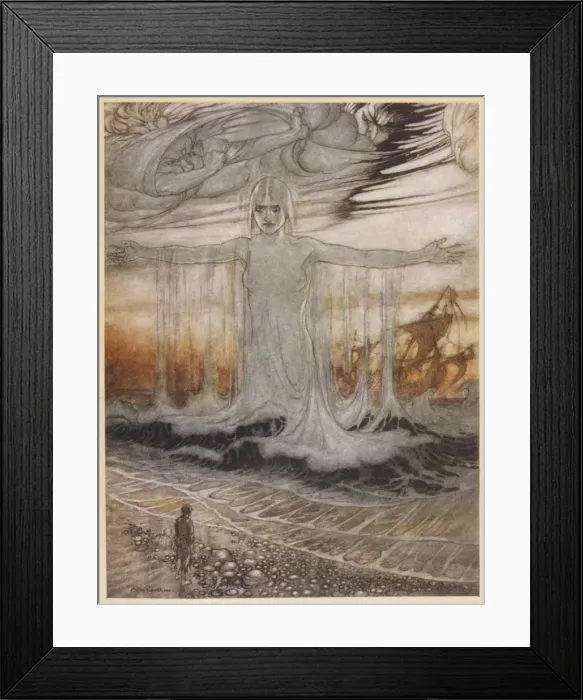 Framed Print : Aesop / Sailor and the Sea Framed Print : Aesop / Sailor and the Sea