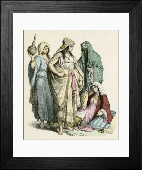 Framed Print : Racial / Arabs / Women 19C Framed Print : Racial / Arabs / Women 19C