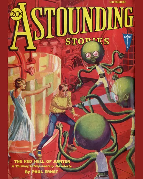 Red Hell of Jupiter, Astounding Stories Scifi magazine cover