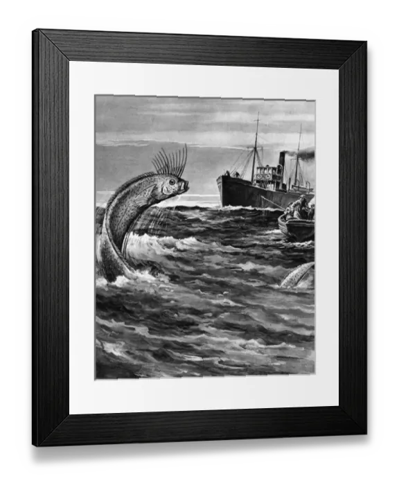 Framed Print : Folklore / Sea Serpent Framed Print : Folklore / Sea Serpent