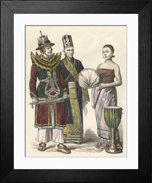 Framed Print : Racial / Burma / Officer Etc Framed Print : Racial / Burma / Officer Etc
