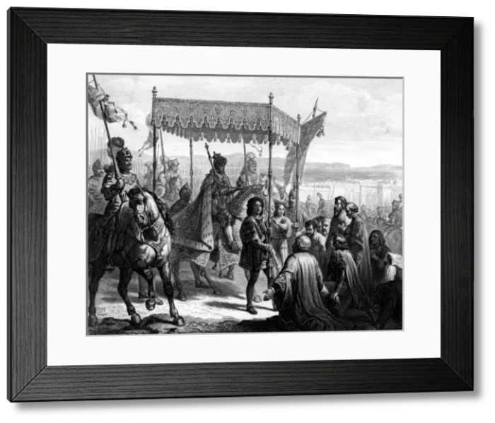 Framed Print : Charles Enters Naples Framed Print : Charles Enters Naples