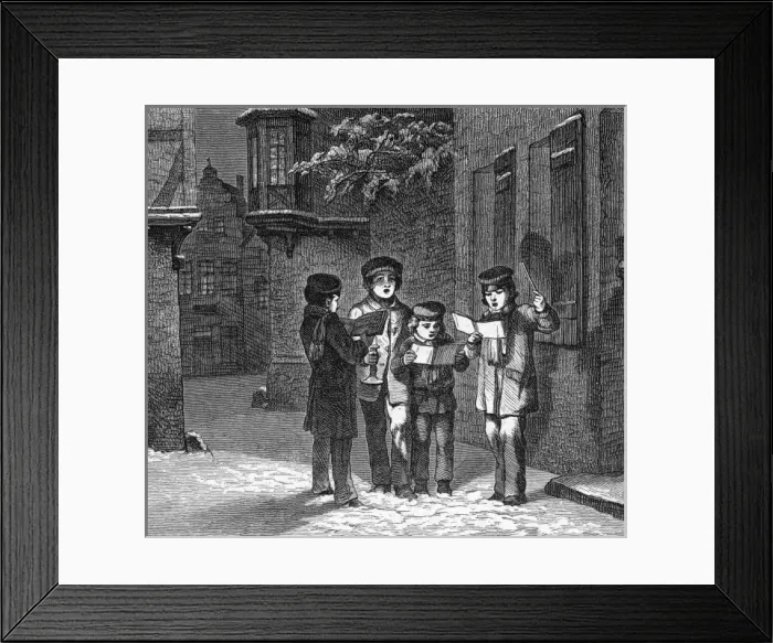 Framed Print : Customs / Christmas / Carol Framed Print : Customs / Christmas / Carol