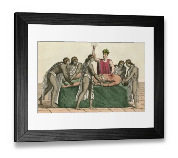 Framed Print : Customs / Sacrifice / Human Framed Print : Customs / Sacrifice / Human