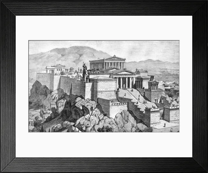 Framed Print : Greece / Athens / Acropolis Framed Print : Greece / Athens / Acropolis