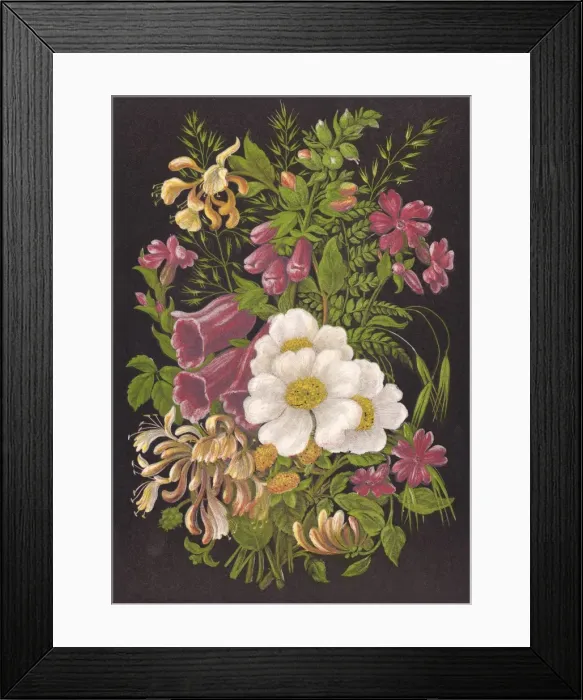 Framed Print : Summer Flowers 1880 Framed Print : Summer Flowers 1880