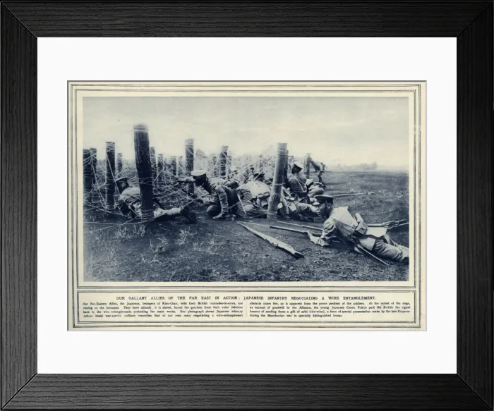 Framed Print : Our gallant allies of the far east in action Framed Print : Our gallant allies of the far east in action
