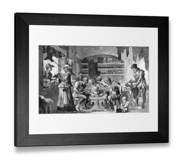 Framed Print : Swedish Shoemaker / 16th C Framed Print : Swedish Shoemaker / 16th C