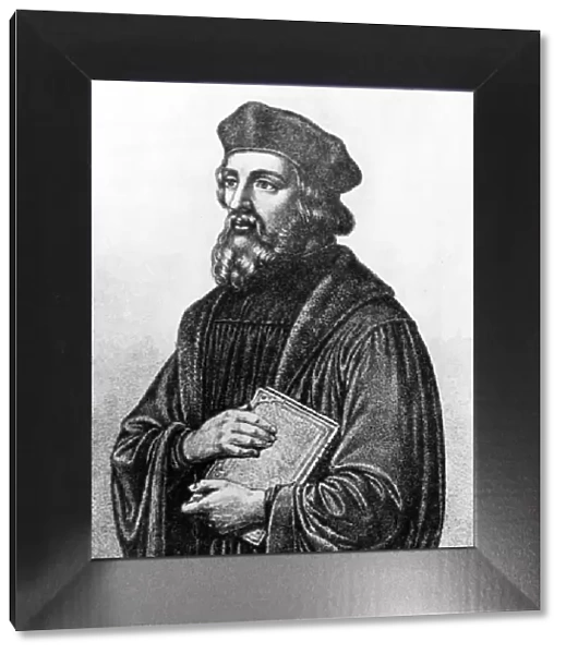 Jan Hus with Book