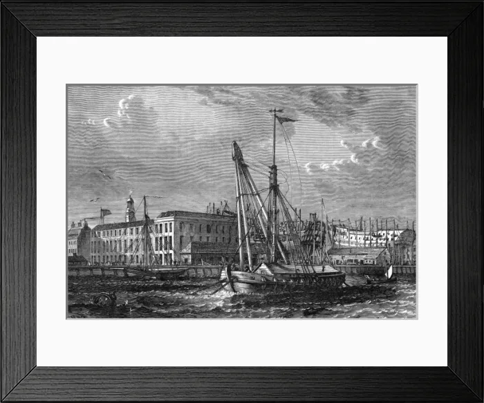 Framed Print : Docks / Deptford / 1810 Framed Print : Docks / Deptford / 1810