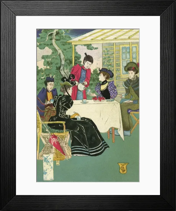 Framed Print : Tea on the Lawn Framed Print : Tea on the Lawn