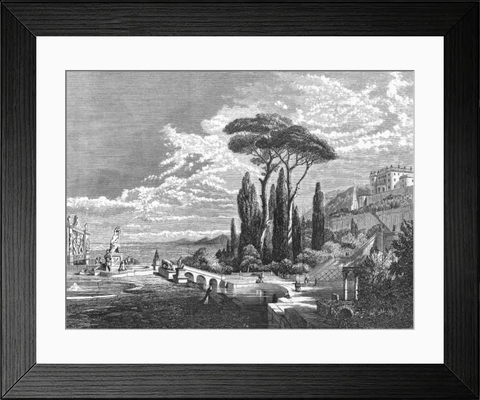 Framed Print : Villa D este & Gardens Framed Print : Villa D este & Gardens