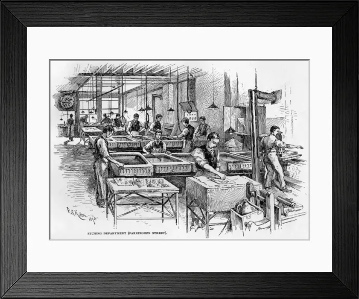 Framed Print : Process-Etching Framed Print : Process-Etching