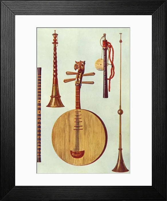 Framed Print : Chinese Instruments Framed Print : Chinese Instruments