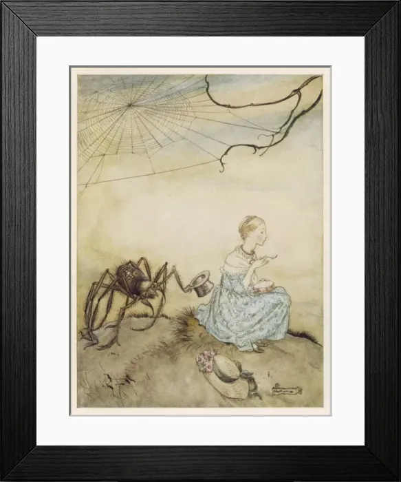 Framed Print : Miss Muffet / Mother Goose Framed Print : Miss Muffet / Mother Goose