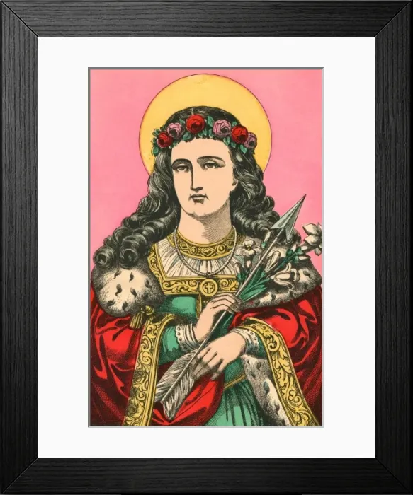 Framed Print : St Philomena / Epinal Framed Print : St Philomena / Epinal