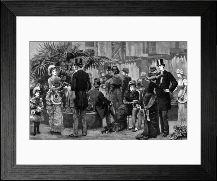 Framed Print : A Charity Bazaar Framed Print : A Charity Bazaar