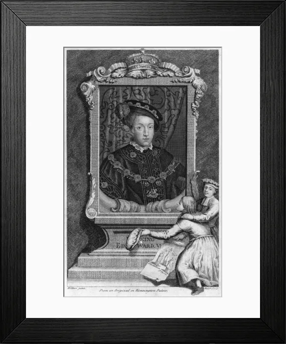 Framed Print : Edward Vi / Hulett / Holbein Framed Print : Edward Vi / Hulett / Holbein