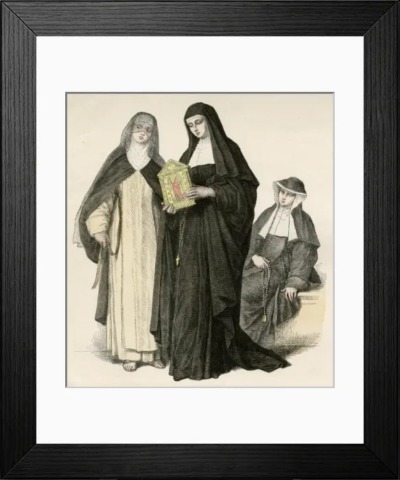 Framed Print : Augustinian Nuns Framed Print : Augustinian Nuns