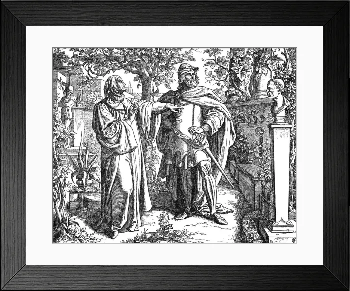 Framed Print : Petrarch and Carl IV Framed Print : Petrarch and Carl IV