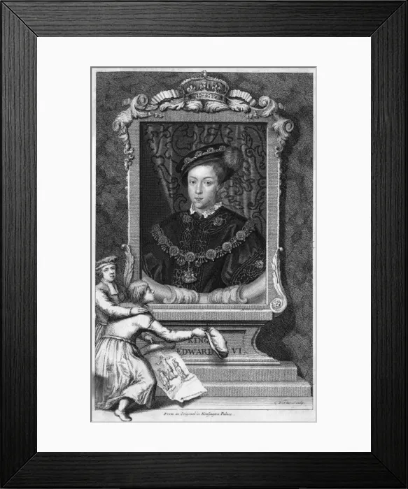 Framed Print : Edward Vi / G. Vertue Framed Print : Edward Vi / G. Vertue