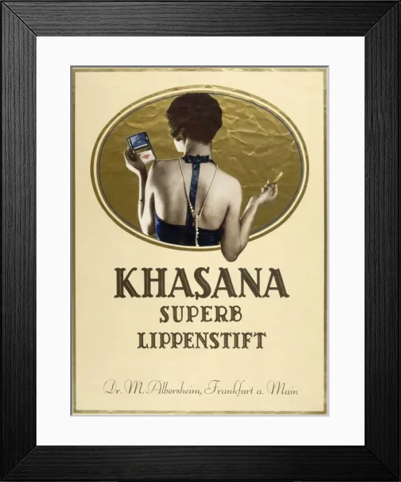 Framed Print : Lipstick Advert Framed Print : Lipstick Advert