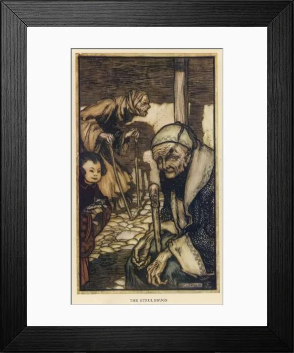 Framed Print : The Struldbrugs / Gulliver Framed Print : The Struldbrugs / Gulliver