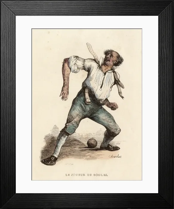 Framed Print : Sport / Boules Framed Print : Sport / Boules