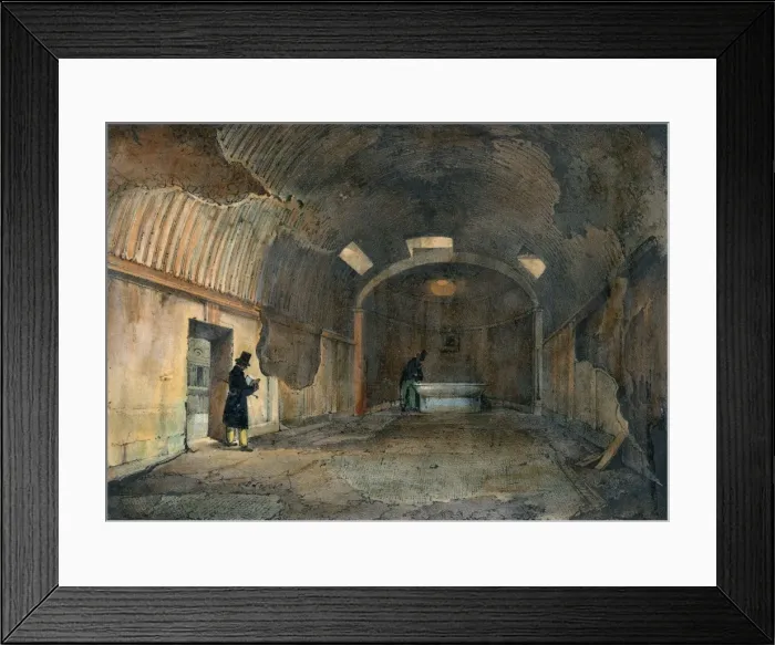 Framed Print : Pompeii / Steam Room Framed Print : Pompeii / Steam Room