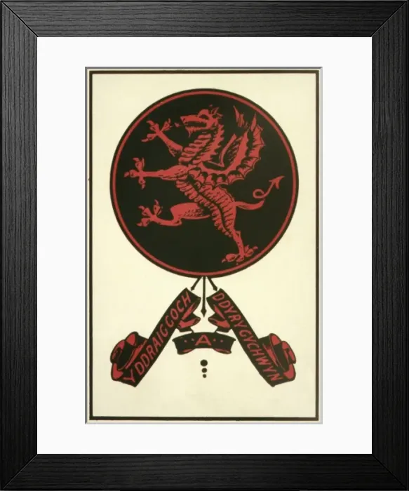 Framed Print : Welsh Dragon Device Framed Print : Welsh Dragon Device