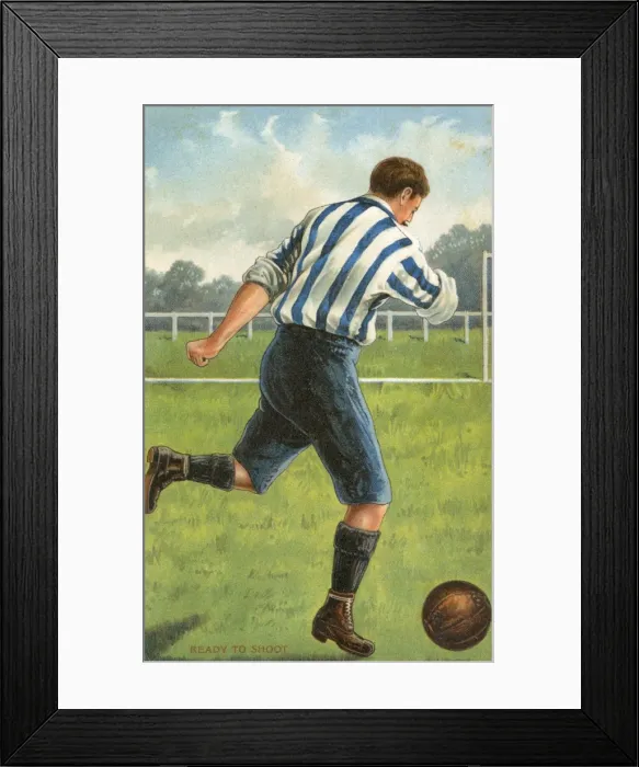 Framed Print : Football / Ready to Shoot Framed Print : Football / Ready to Shoot
