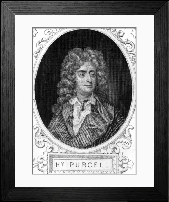 Framed Print : PURCELL. HENRY PURCELL the English composer Date: 1659 - 1695 Framed Print : PURCELL. HENRY PURCELL the English composer Date: 1659 - 1695