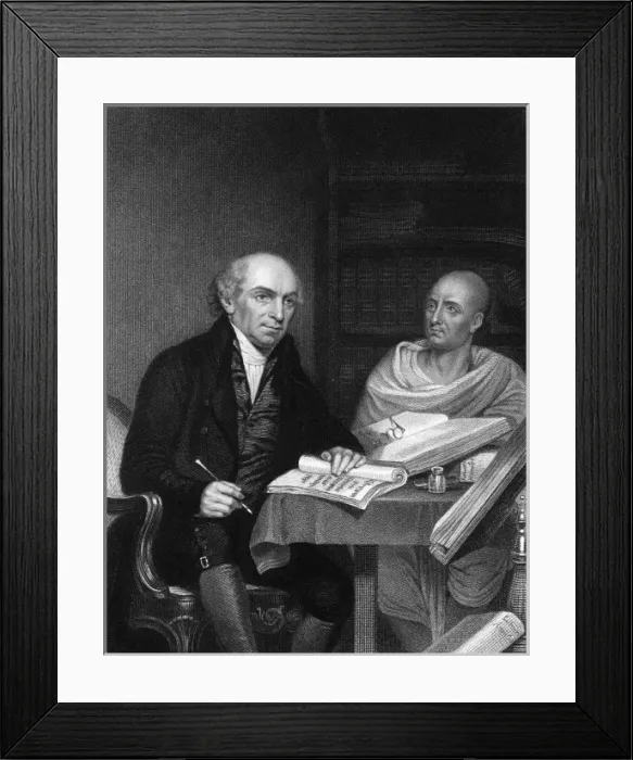 Framed Print : Wm Carey (& Servant) Framed Print : Wm Carey (& Servant)
