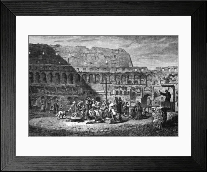 Framed Print : Rome / Colosseum 1875 Framed Print : Rome / Colosseum 1875