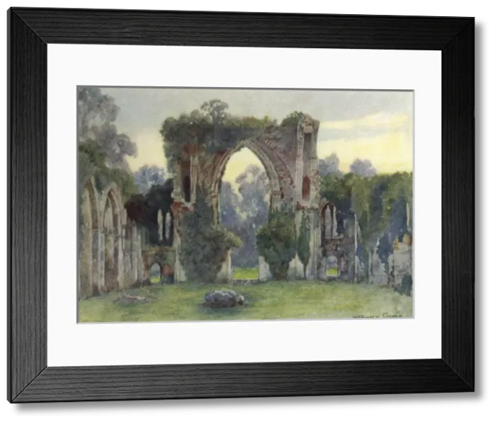 Framed Print : Netley Abbey / West / 1908 Framed Print : Netley Abbey / West / 1908