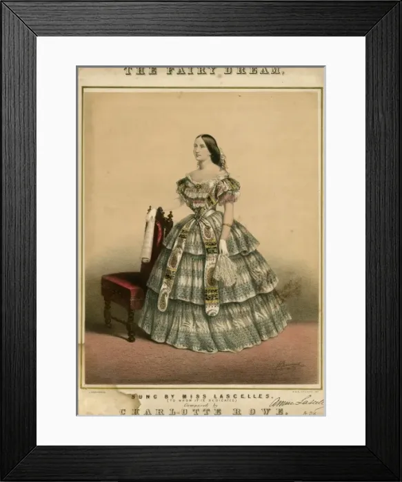 Framed Print : Miss Lascelles Costume Framed Print : Miss Lascelles Costume