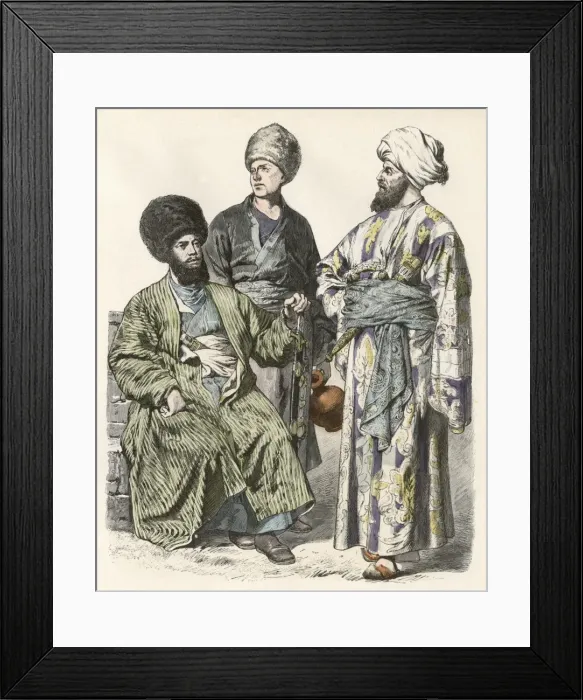Framed Print : Afghans of Khiva Framed Print : Afghans of Khiva