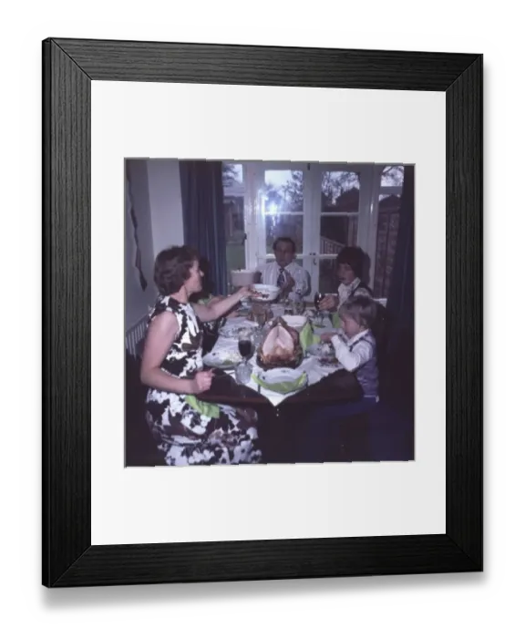 Framed Print : Xmas Dinner 1975 Framed Print : Xmas Dinner 1975