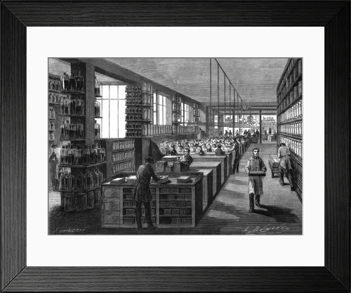 Framed Print : Perfume Manufacture / 1862 Framed Print : Perfume Manufacture / 1862