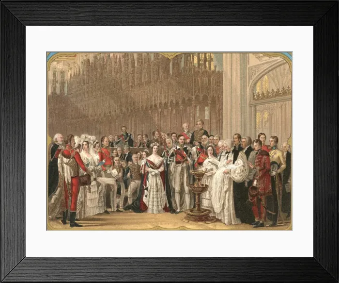 Framed Print : Victoria / Edward / Baptism Framed Print : Victoria / Edward / Baptism