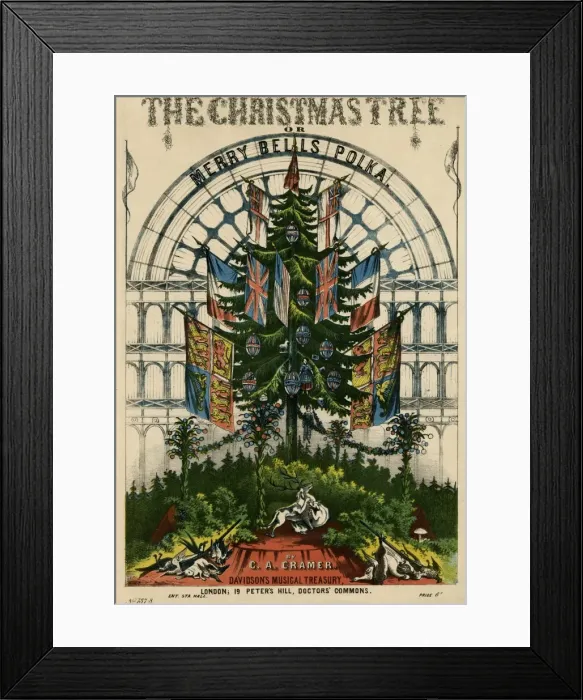 Framed Print : Christmas Tree 1851 Framed Print : Christmas Tree 1851