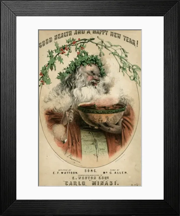 Framed Print : Santa & Punchbowl Framed Print : Santa & Punchbowl